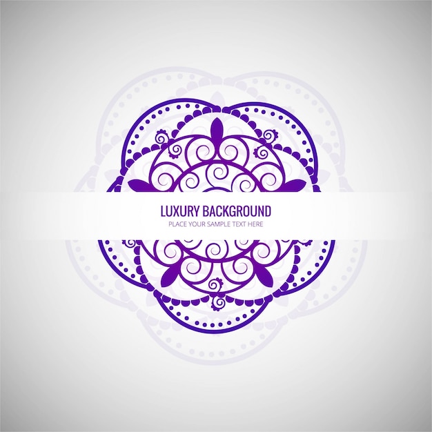 Free vector purple mandala background