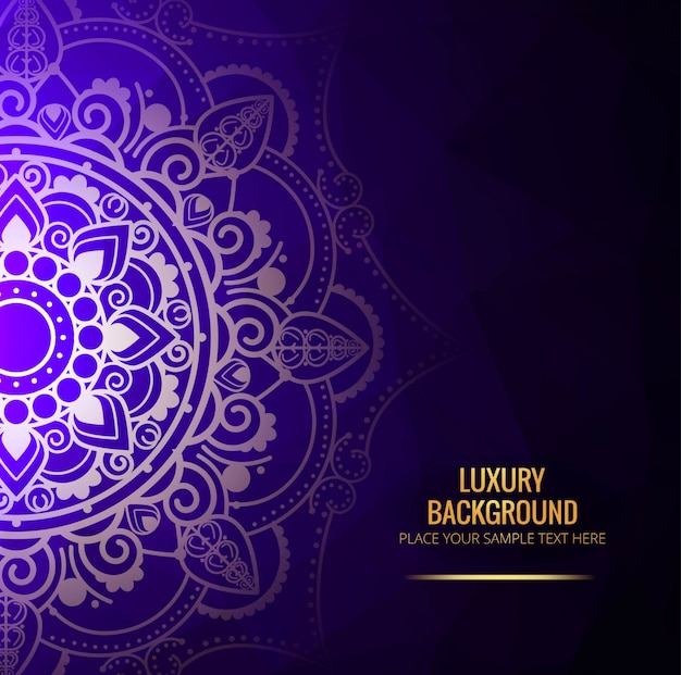 Purple mandala background