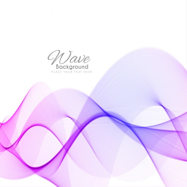 Free vector purple modern background with waves