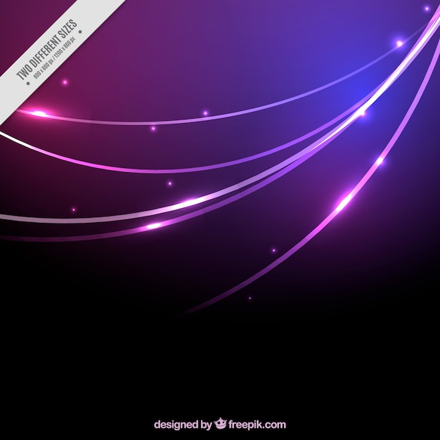 Free vector purple neon lights background