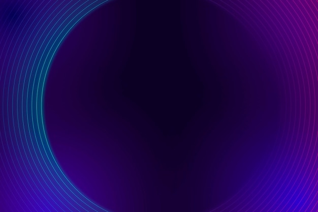 暗い背景に紫のネオンが並ぶパターン