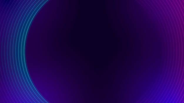 Free vector purple neon lined pattern on a dark blog banner vector