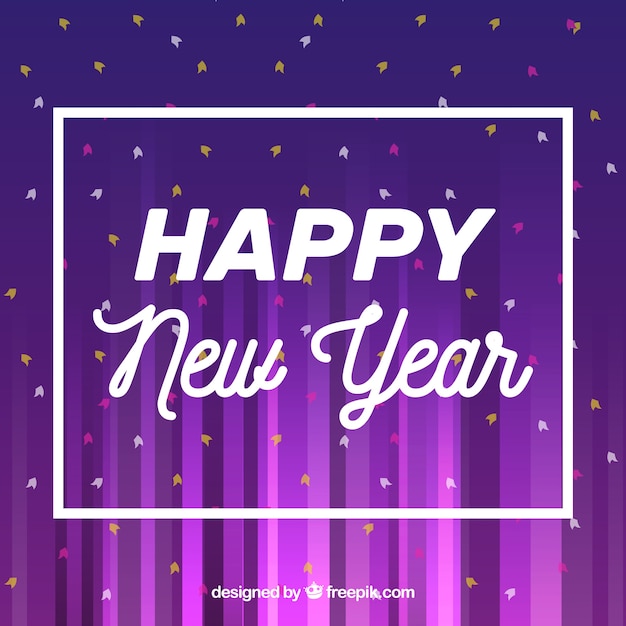 Free vector purple new year background