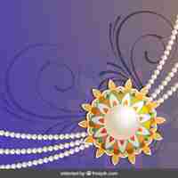 Free vector purple ornamental rakhi background