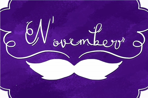 Фиолетовый фон краска Movember