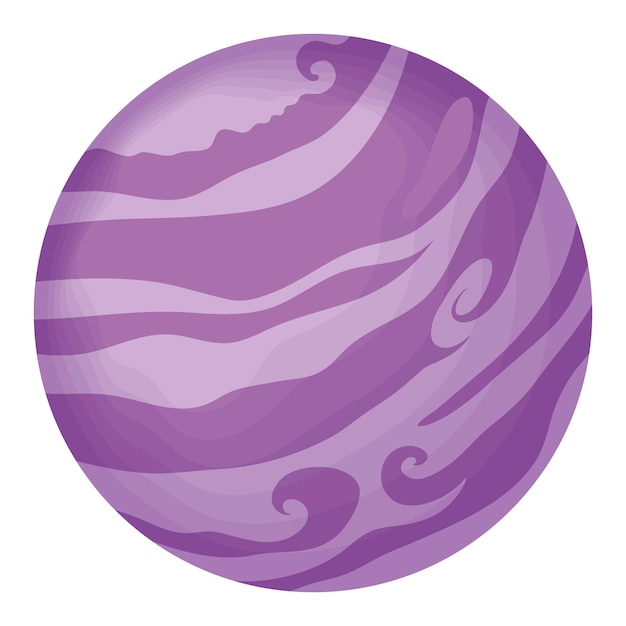 Free vector purple planet space outer