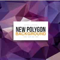 Free vector purple polygonal background