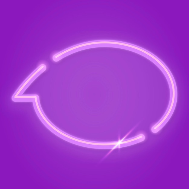 Вектор элемента дизайна фиолетового речевого шара