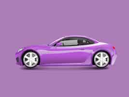 Free vector purple sports car in a purple background vector