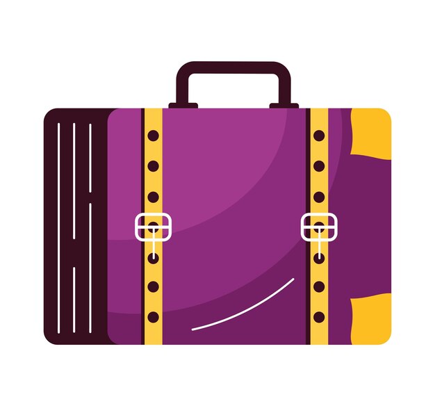purple suitcase travel