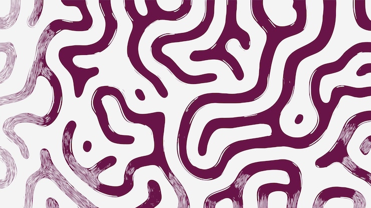 Free Vector purple swirl maze pattern