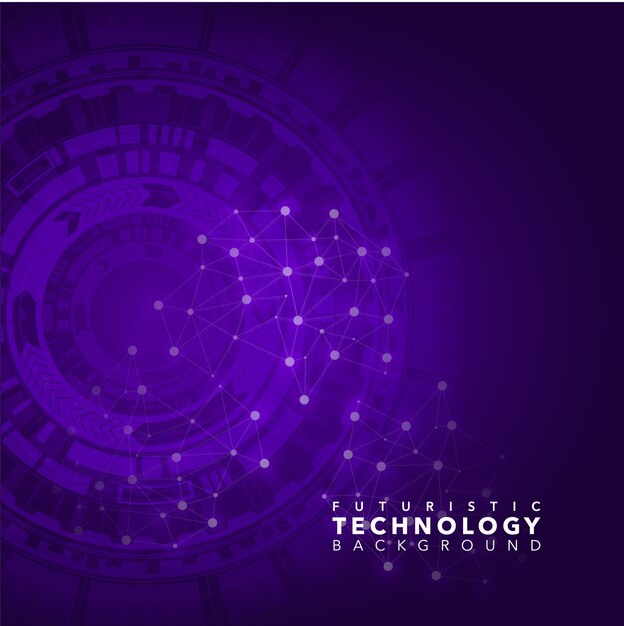 Purple technological background