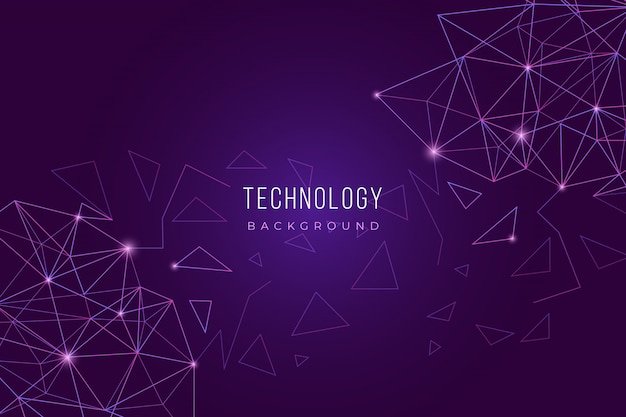 Фиолетовый фон технологии