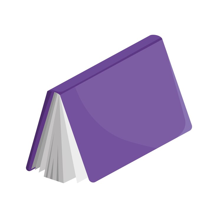 Free Vector purple text book library icon