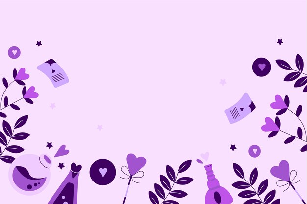 Purple valentine's day background