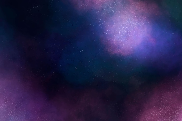 Free Vector purple watercolor galaxy background