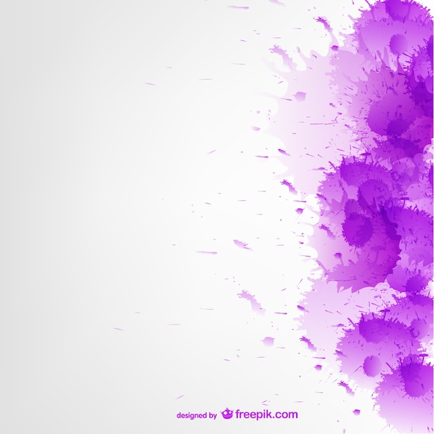 Purple watercolor splatter background