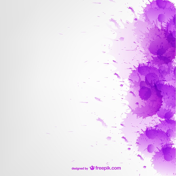 Free Vector purple watercolor splatter background