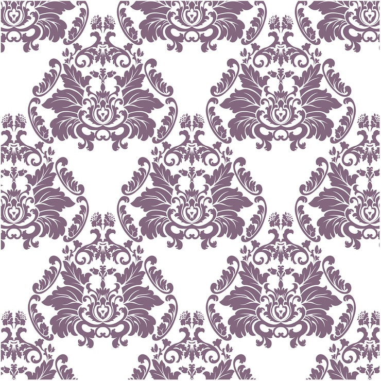 Free Vector purple and white ornamental pattern background