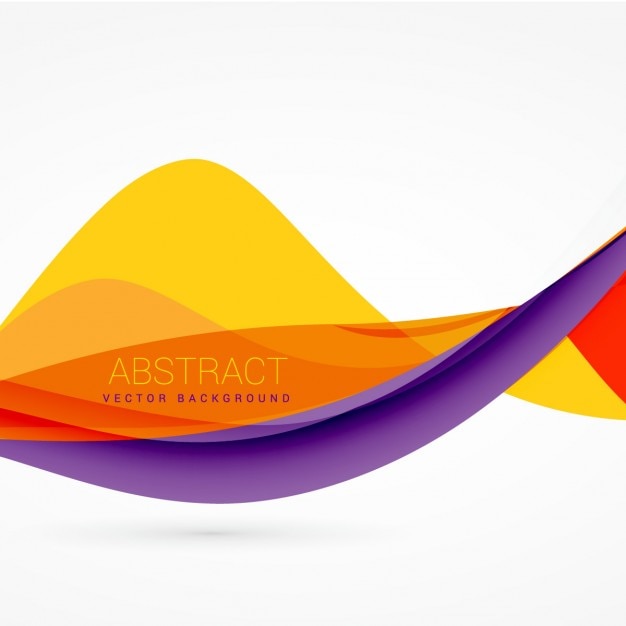 Purple and yellow color wave background design