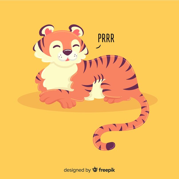 Purring tiger