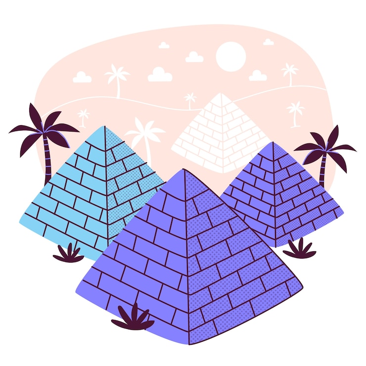 無料Vector ピラミッドの概念のイラスト