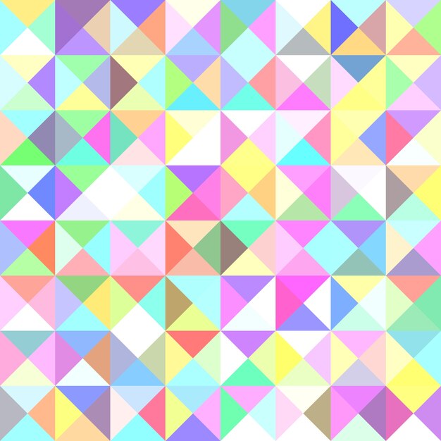 Фон с пирамидой - векторная иллюстрация мозаики из треугольников