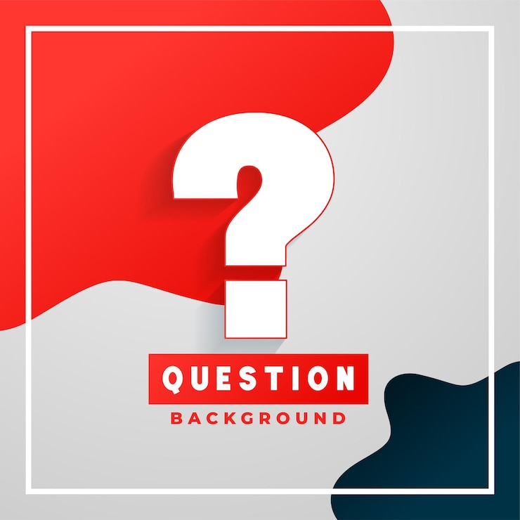 Free Vector q and a query concept background for social talk or discussion