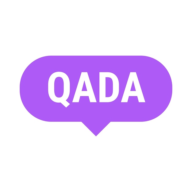 無料ベクター 欠席した断食日を補うための情報を含む qada 紫ベクトル コールアウト バナー