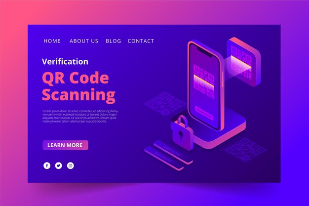 QR 코드 확인 방문 페이지 템플릿