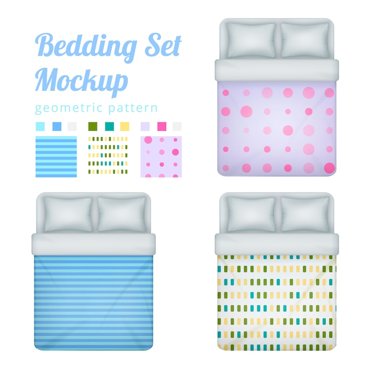 मुफ़्त वेक्टर queen bedding set