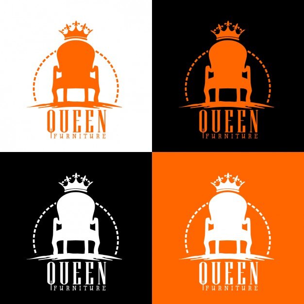 Free Vector queen throne logo
