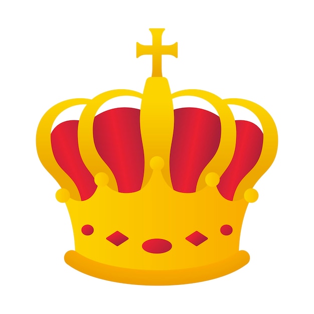 Free vector queens crown gradient