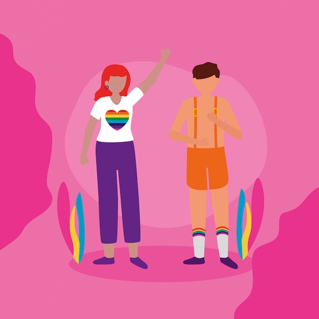 Free vector the queer community lgbtq design