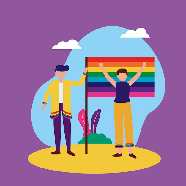 Free vector the queer community lgbtq design