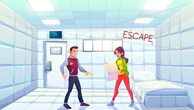 Quest escape убежище комната с людьми, ища выход