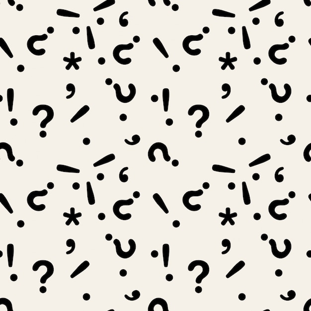 Free vector question mark pattern