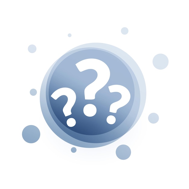 Free vector question mark symbol for discussion and information