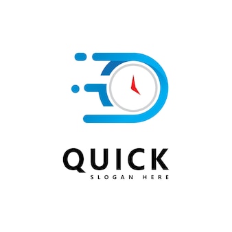 Quick time логотип вектор шаблон