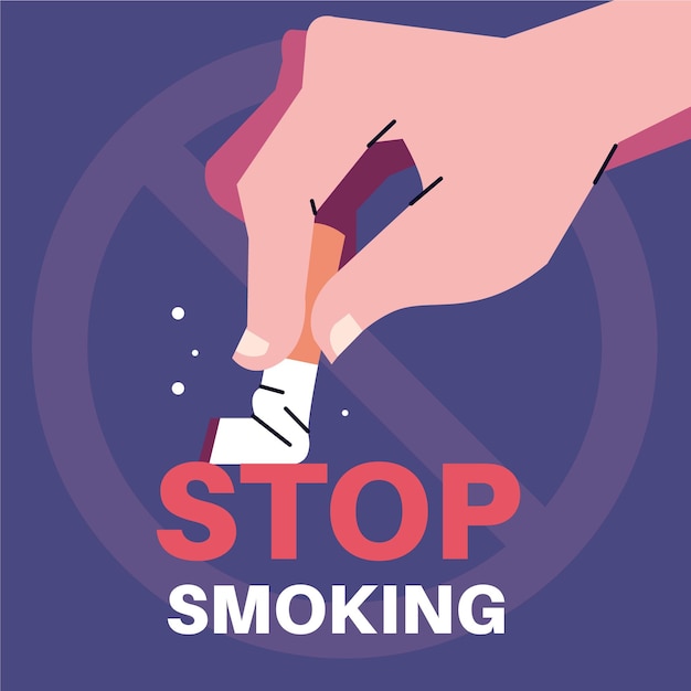 Smettere di fumare illustrazione