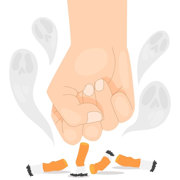 Quit smoking illustration