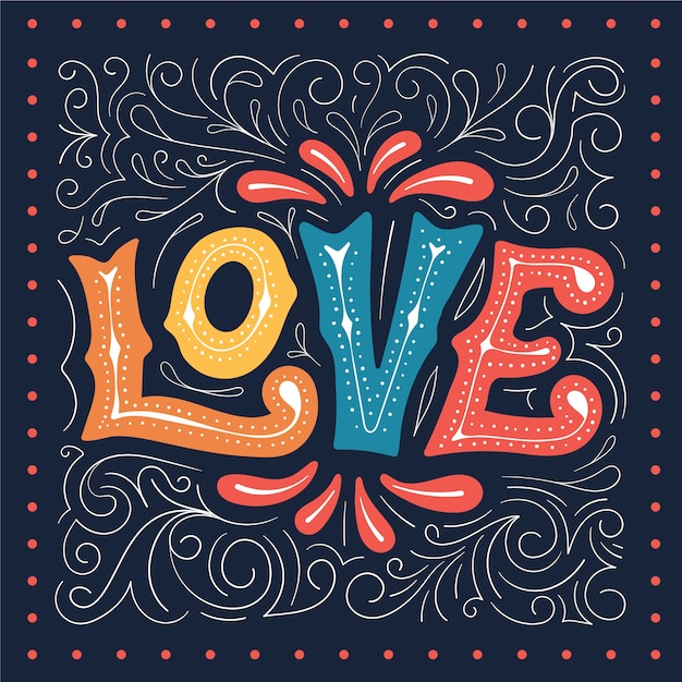 Free vector quote about love theme