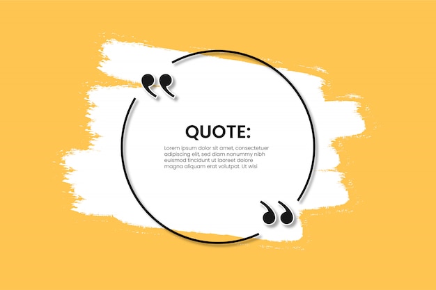 Quote banner with white splash template