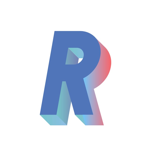 Free vector r letter