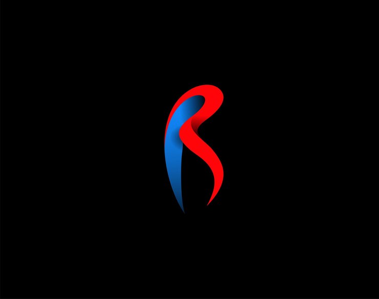 Free Vector r logo branding identity corporate vector logo design