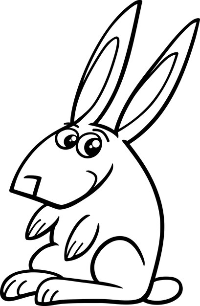Premium Vector | Rabbit farm coloring book