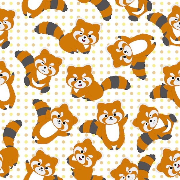 Raccoon pattern background