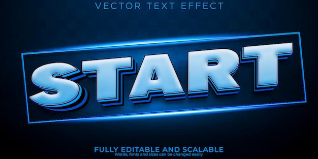 Race text effect editable neon and speed text style