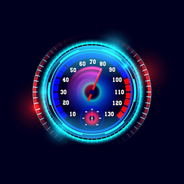 Free vector racing background with speedometer