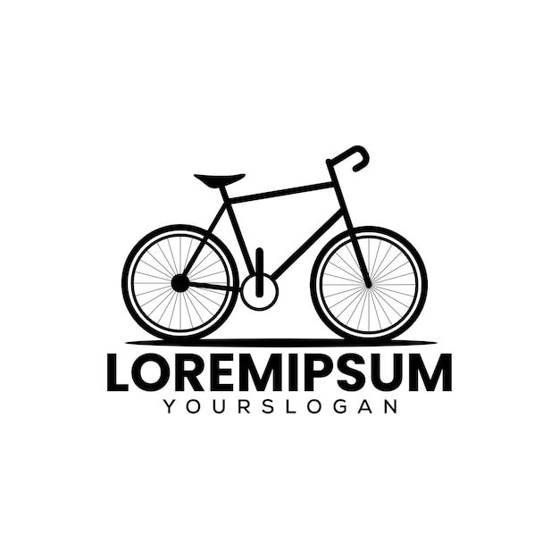 Racing bike logo design template